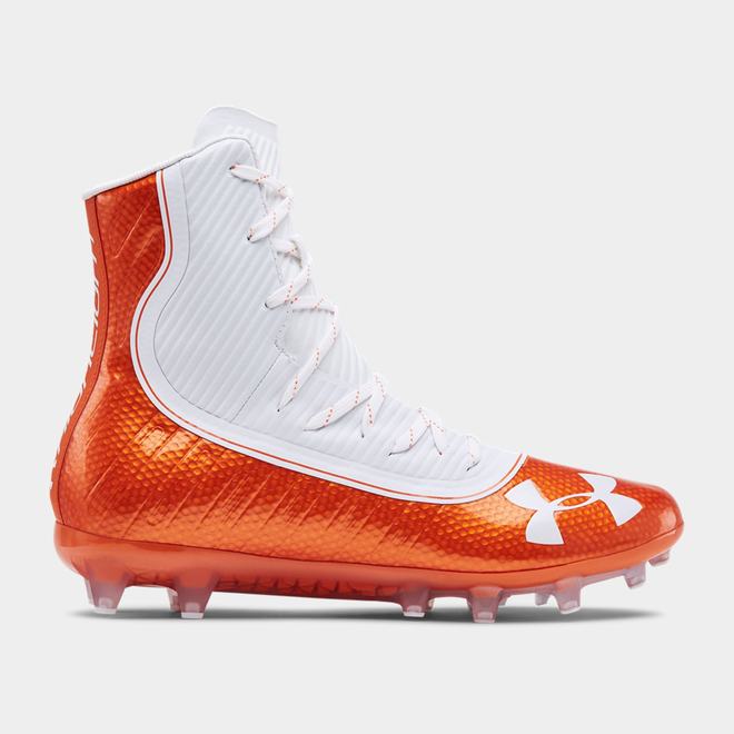 Under Armour Highlight MC - Panske Lacrosse Obuv - Oranžové/Biele